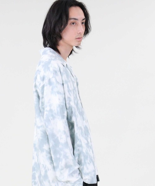 BACK NUMBER（バックナンバー）の「【BACK NUMBER】タイダイプリントシャツ（シャツ/ブラウス・メンズ・ベージュ/ライラック/ケリー・XL/M/L）」の12枚目の写真