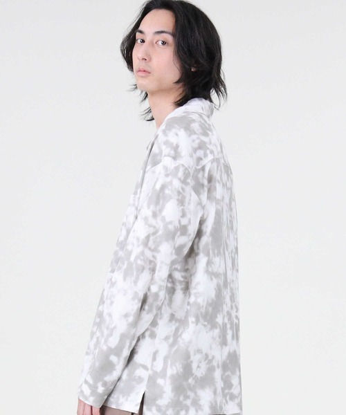 BACK NUMBER（バックナンバー）の「【BACK NUMBER】タイダイプリントシャツ（シャツ/ブラウス・メンズ・ベージュ/ライラック/ケリー・XL/M/L）」の7枚目の写真