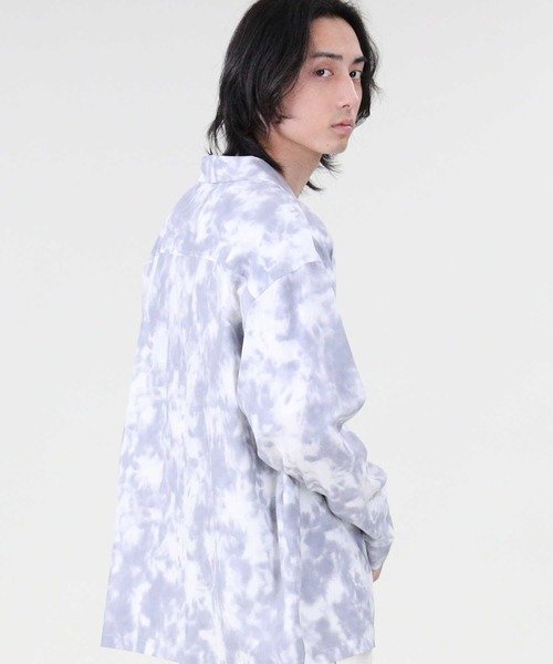 BACK NUMBER（バックナンバー）の「【BACK NUMBER】タイダイプリントシャツ（シャツ/ブラウス・メンズ・ベージュ/ライラック/ケリー・XL/M/L）」の15枚目の写真