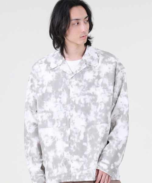 BACK NUMBER（バックナンバー）の「【BACK NUMBER】タイダイプリントシャツ（シャツ/ブラウス・メンズ・ベージュ/ライラック/ケリー・XL/M/L）」の8枚目の写真