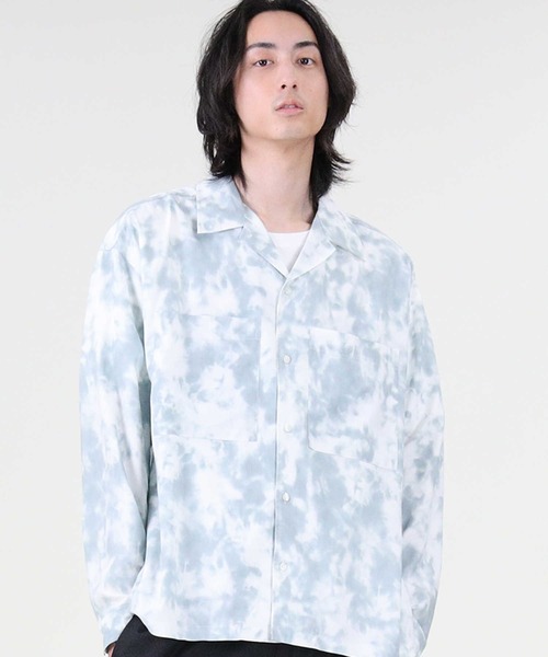 BACK NUMBER（バックナンバー）の「【BACK NUMBER】タイダイプリントシャツ（シャツ/ブラウス・メンズ・ベージュ/ライラック/ケリー・XL/M/L）」の10枚目の写真