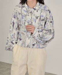 w closet | ペイント柄ショート丈シャツ(シャツ/ブラウス)
