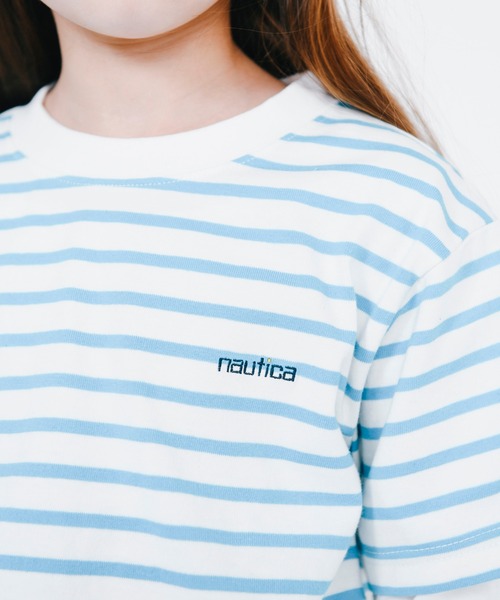NAUTICA(ノーティカ)の「【NAUTICA/ノーティカ】マリンボーダーTシャツ(Tシャツ/カットソー・キッズ・ブラック/ブルー/杢グレー/レッド/ターコイズブルー/ネイビー・110cm/140cm/100cm/130cm/150cm/120cm)」の10枚目の写真
