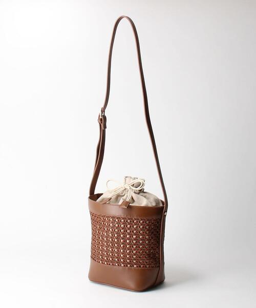 closet story（クローゼットストーリー）の「＜closet story＞ FL メッシュ バケツ ショルダーバッグ（ショルダーバッグ・レディース・ブラック/ブラウン・FREE）」の3枚目の写真