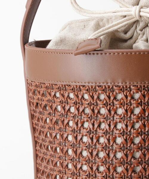 closet story（クローゼットストーリー）の「＜closet story＞ FL メッシュ バケツ ショルダーバッグ（ショルダーバッグ・レディース・ブラック/ブラウン・FREE）」の6枚目の写真