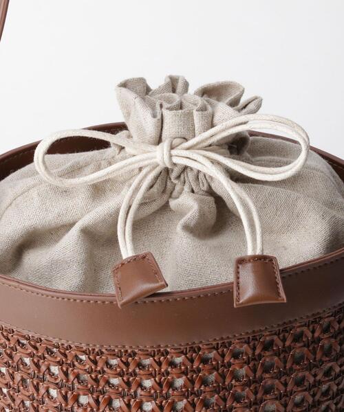 closet story（クローゼットストーリー）の「＜closet story＞ FL メッシュ バケツ ショルダーバッグ（ショルダーバッグ・レディース・ブラック/ブラウン・FREE）」の9枚目の写真