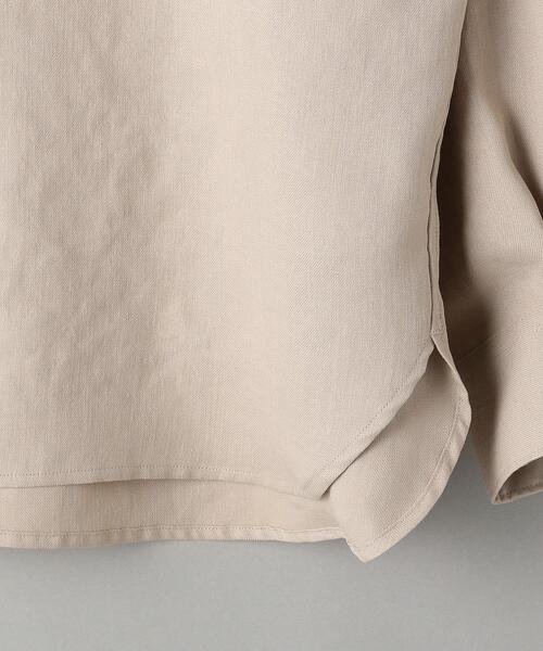 BEAUTY&YOUTH UNITED ARROWS(ビューティーアンドユースユナイテッドアローズ)の「BY ライト リネンタッチ ワイドフォルム テーパード シャツ(シャツ/ブラウス・メンズ・オリーブ/ホワイト/ナチュラル/ダークグレー・X-LARGE/LARGE/MEDIUM/SMALL)」の18枚目の写真