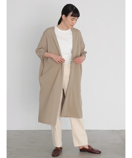 AMERICAN HOLIC（アメリカンホリック）の「ハイゲージニュアンスロングカーディガン（カーディガン/ボレロ・レディース・チャコールグレー/ライトグレー/サックスブルー/モカ・FREE）」の14枚目の写真