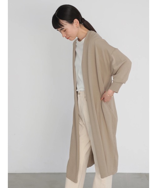 AMERICAN HOLIC（アメリカンホリック）の「ハイゲージニュアンスロングカーディガン（カーディガン/ボレロ・レディース・チャコールグレー/ライトグレー/サックスブルー/モカ・FREE）」の17枚目の写真