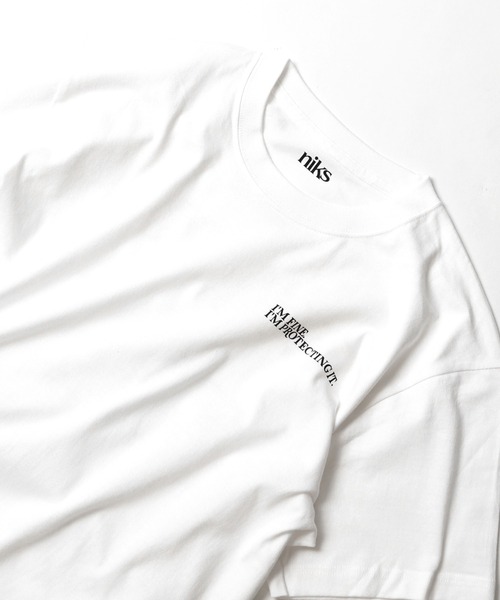 JOURNAL STANDARD relume（ジャーナルスタンダード　レリューム）の「【NIKS／ニックス】フロントプリントロゴ Tシャツ（Tシャツ/カットソー・メンズ・イエロー/レッド/ブルー/ネイビー・MEDIUM/X-LARGE/LARGE）」の22枚目の写真