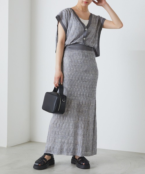 forksy.】透かし編みサマーニットスカート forksy.│MONO-MART