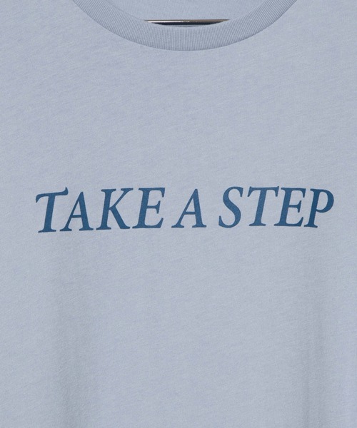 WEGO（ウィゴー）の「WEGO/ロゴプリントTシャツ（Tシャツ/カットソー・レディース・サックスブルー/アイボリー・SMALL/MEDIUM/LARGE/X-LARGE）」の8枚目の写真