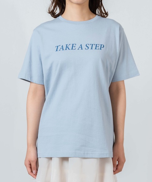 WEGO（ウィゴー）の「WEGO/ロゴプリントTシャツ（Tシャツ/カットソー・レディース・サックスブルー/アイボリー・SMALL/MEDIUM/LARGE/X-LARGE）」の17枚目の写真