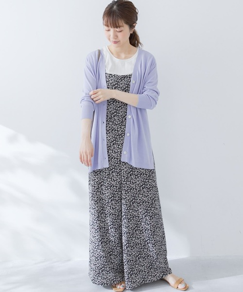 URBAN RESEARCH Sonny Label（アーバンリサーチサニーレーベル）の「クールミストミディ丈カーディガン（カーディガン/ボレロ・レディース・ライトグレー/ベージュ/ブラック/ブルー系その他・FREE）」の6枚目の写真