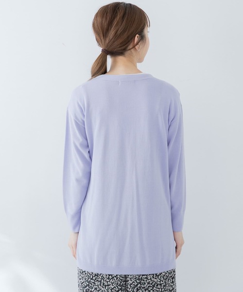 URBAN RESEARCH Sonny Label（アーバンリサーチサニーレーベル）の「クールミストミディ丈カーディガン（カーディガン/ボレロ・レディース・ライトグレー/ベージュ/ブラック/ブルー系その他・FREE）」の18枚目の写真