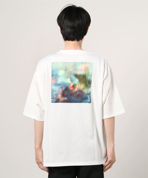 WEGO（ウィゴー）の「WEGO/グラフィックアートビッグシルエット5分袖Tシャツ（Tシャツ/カットソー・メンズ・スミクロ/グレー/ホワイト系その他/ホワイト・LARGE/MEDIUM）」の17枚目の写真