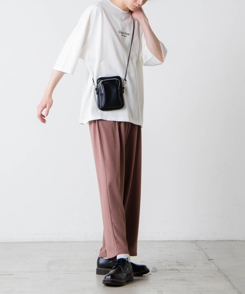 WEGO（ウィゴー）の「WEGO/グラフィックアートビッグシルエット5分袖Tシャツ（Tシャツ/カットソー・メンズ・スミクロ/グレー/ホワイト系その他/ホワイト・LARGE/MEDIUM）」の22枚目の写真