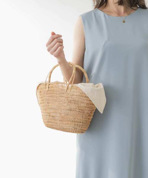 F by ROSSO(エフバイロッソ)の「F by ROSSO インナーバッグ付きかごバッグ(かごバッグ・レディース・ナチュラル/ブラック・-)」の3枚目の写真