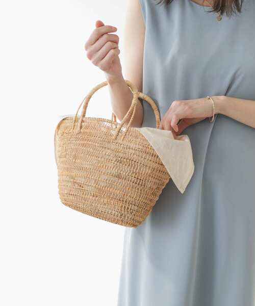 F by ROSSO(エフバイロッソ)の「F by ROSSO インナーバッグ付きかごバッグ(かごバッグ・レディース・ナチュラル/ブラック・-)」の4枚目の写真