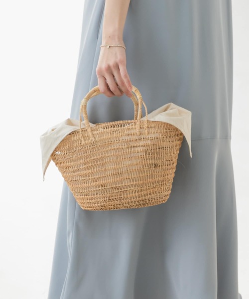 F by ROSSO(エフバイロッソ)の「F by ROSSO インナーバッグ付きかごバッグ(かごバッグ・レディース・ナチュラル/ブラック・-)」の5枚目の写真