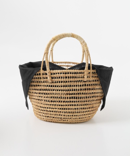 F by ROSSO(エフバイロッソ)の「F by ROSSO インナーバッグ付きかごバッグ(かごバッグ・レディース・ナチュラル/ブラック・-)」の9枚目の写真