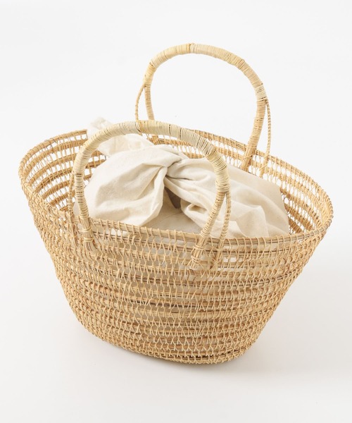 F by ROSSO(エフバイロッソ)の「F by ROSSO インナーバッグ付きかごバッグ(かごバッグ・レディース・ナチュラル/ブラック・-)」の14枚目の写真