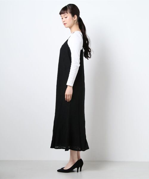 N.（N. Natural Beauty Basic）（エヌエヌナチュラルビューティーベーシック）の「レースマーメイドキャミワンピース（ワンピース・レディース・ホワイト/ブラック/イエロー・MEDIUM）」の12枚目の写真