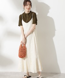 N.（N. Natural Beauty Basic） | レースマーメイドキャミワンピース(ワンピース)