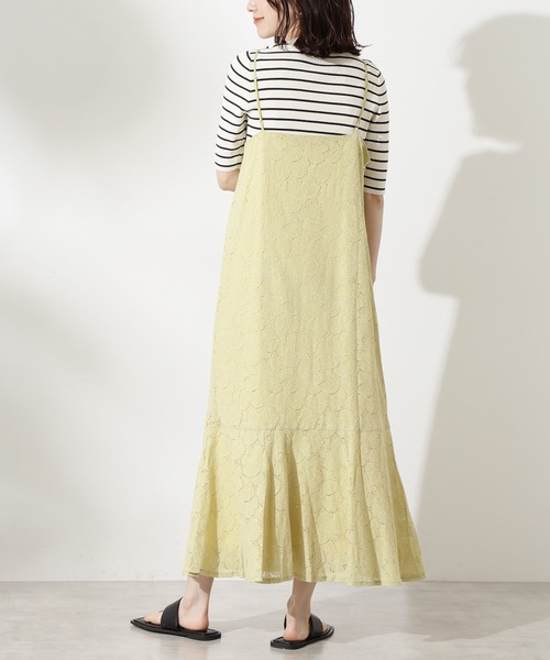 N.（N. Natural Beauty Basic）（エヌエヌナチュラルビューティーベーシック）の「レースマーメイドキャミワンピース（ワンピース・レディース・ホワイト/ブラック/イエロー・MEDIUM）」の17枚目の写真