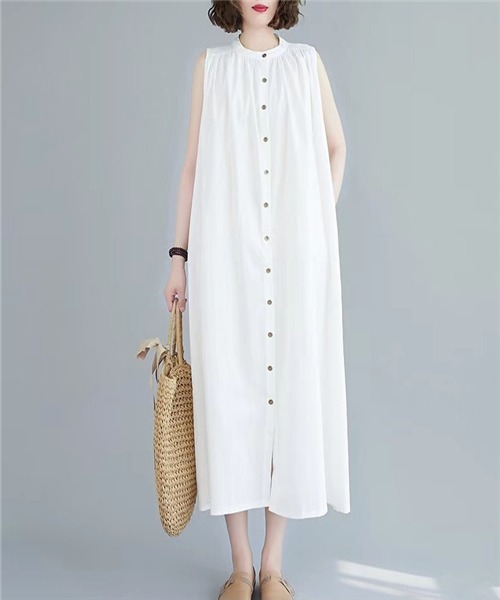 コットンノースリーブシャツワンピース ワンピース Free セール Stylists フリー ワンピース スタイリスト のファッション Free