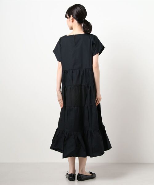 coca（coca）（コカ）の「コットンティアードワンピース（ワンピース・レディース・ホワイト/ブラック・ONE SIZE）」の3枚目の写真