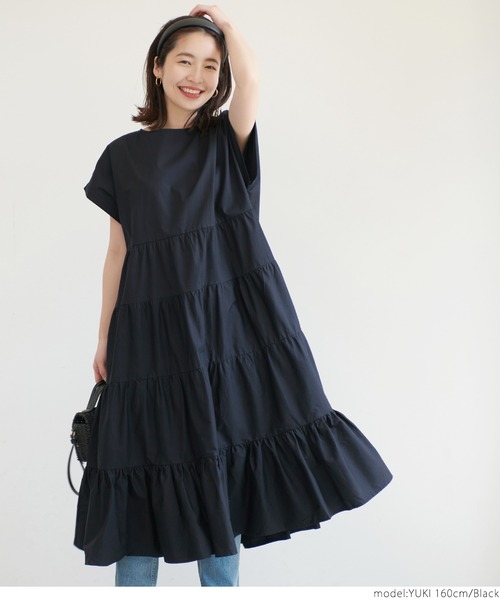 coca（coca）（コカ）の「コットンティアードワンピース（ワンピース・レディース・ホワイト/ブラック・ONE SIZE）」の18枚目の写真