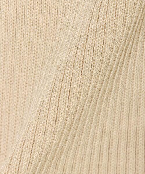 INGNI（イング）の「袖フリル配色ニット（ニット/セーター・レディース・ブラック×ホワイト/ホワイト×ブラック/ミント/ピンクベージュ/ベージュ・M）」の9枚目の写真