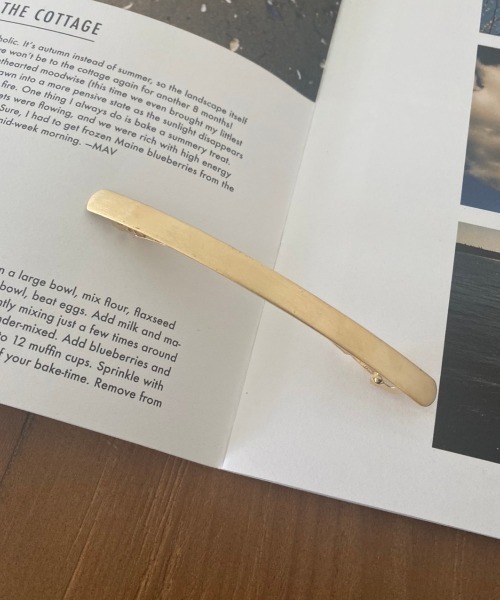 Aunt Marie's(アントマリーズ)の「Slim Stick Barrette / スリムスティックバレッタ(バレッタ/ヘアクリップ・レディース・シルバー/ゴールド・FREE)」の9枚目の写真