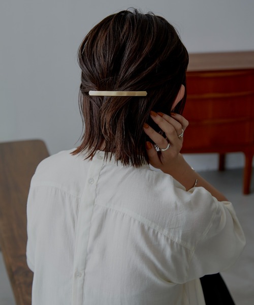Aunt Marie's(アントマリーズ)の「Slim Stick Barrette / スリムスティックバレッタ(バレッタ/ヘアクリップ・レディース・シルバー/ゴールド・FREE)」の7枚目の写真