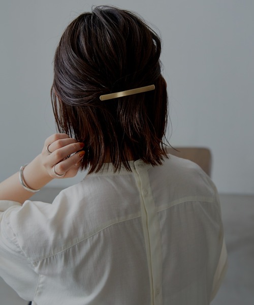 Aunt Marie's(アントマリーズ)の「Slim Stick Barrette / スリムスティックバレッタ(バレッタ/ヘアクリップ・レディース・シルバー/ゴールド・FREE)」の8枚目の写真