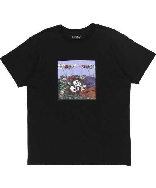 80sGRATEFUL DEAD スカルとバラ Tシャツ