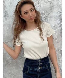 バックレースアップカットトップス