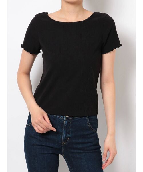 RESEXXY(リゼクシー)の「バックレースアップカットトップス(Tシャツ/カットソー・レディース・ブラック/ブラウン/ピンク/アイボリー・FREE)」の22枚目の写真