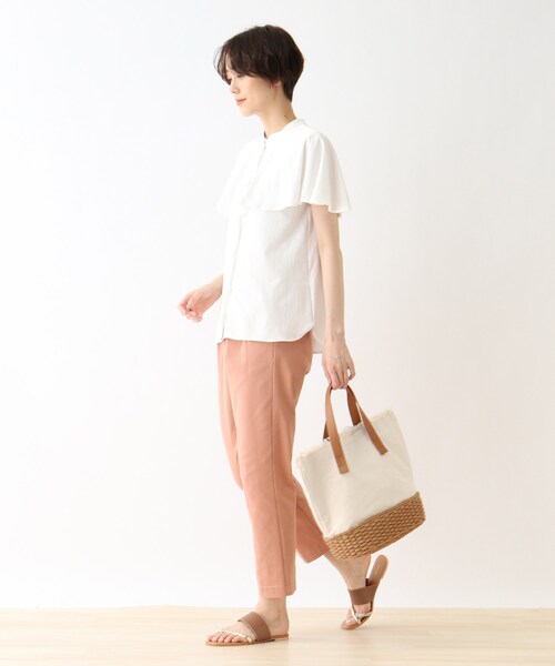 DRESKIP（ドレスキップ）の「◆フリンジ切り替えトート（トートバッグ・レディース・カーキ/オレンジ/アイボリー/キャメル・00）」の11枚目の写真