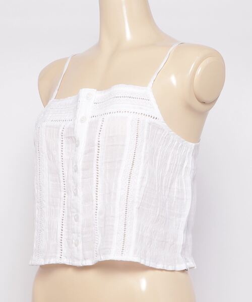 rhythm(リズム)の「【rhythm】DAHLIA TOP(キャミソール・レディース・ホワイト・SMALL/MEDIUM)」の3枚目の写真