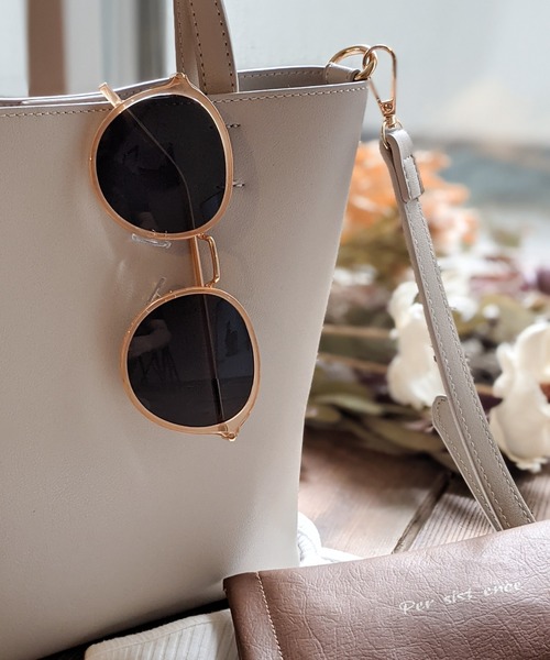 Per sist ence(パーシエンス)の「Per sist ence/パーシエンス メタルボストンサングラス (ケース・眼鏡クリーナー付)(サングラス・レディース・A/B/C/D/E/F・FREE)」の3枚目の写真