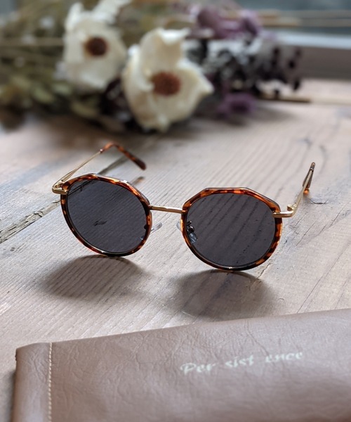 Per sist ence(パーシエンス)の「Per sist ence/パーシエンス メタルボストンサングラス (ケース・眼鏡クリーナー付)(サングラス・レディース・A/B/C/D/E/F・FREE)」の7枚目の写真