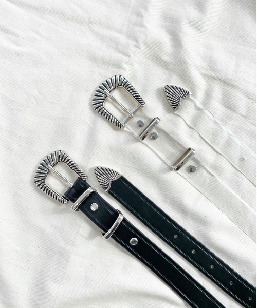 PairPair（ペアペア）の「アソートウエスタンベルト（ベルト・レディース・ブラック/クリア・FREE）」の3枚目の写真