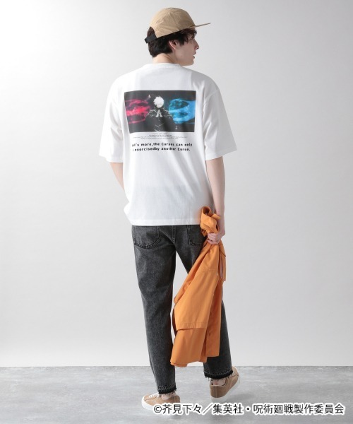 呪術廻戦（ジュジュツカイセン）の「【呪術廻戦】コラボプリントTシャツ/956228（Tシャツ/カットソー・メンズ・ブラック/ベージュ/ライトグリーン/ラベンダー/グレー系その他/ホワイト系その他2/スミクロ/ホワイト系その他3/サックスブルー/ネイビー/ホワイト系その他4/ブラック系その他・MEDIUM/LARGE/SMALL）」の19枚目の写真