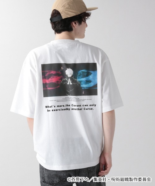 呪術廻戦（ジュジュツカイセン）の「【呪術廻戦】コラボプリントTシャツ/956228（Tシャツ/カットソー・メンズ・ブラック/ベージュ/ライトグリーン/ラベンダー/グレー系その他/ホワイト系その他2/スミクロ/ホワイト系その他3/サックスブルー/ネイビー/ホワイト系その他4/ブラック系その他・MEDIUM/LARGE/SMALL）」の21枚目の写真
