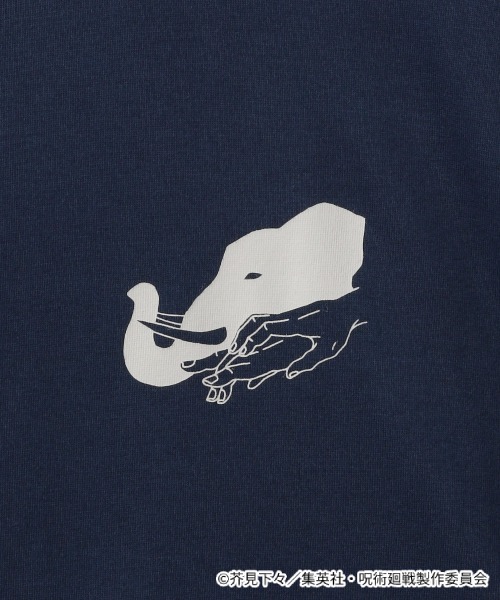 呪術廻戦（ジュジュツカイセン）の「【呪術廻戦】コラボプリントTシャツ/956228（Tシャツ/カットソー・メンズ・ブラック/ベージュ/ライトグリーン/ラベンダー/グレー系その他/ホワイト系その他2/スミクロ/ホワイト系その他3/サックスブルー/ネイビー/ホワイト系その他4/ブラック系その他・MEDIUM/LARGE/SMALL）」の15枚目の写真