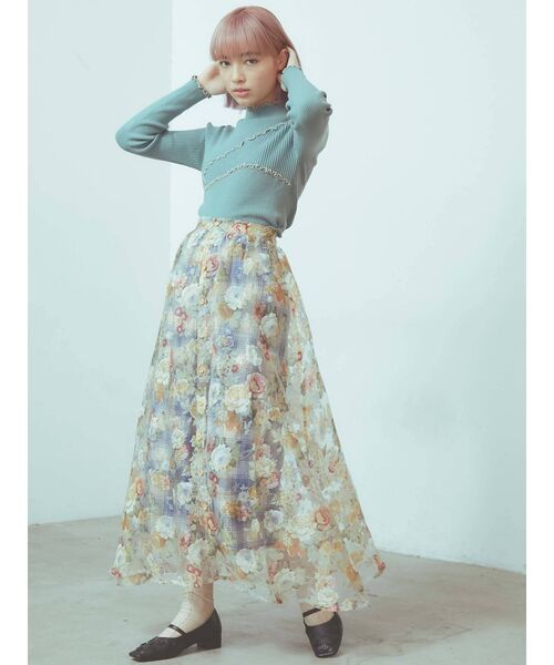 merry jenny(メリージェニー)の「ランダムメロウリブニット(ニット/セーター・レディース・アイボリー/グレー/ブラック/ターコイズブルー・FREE)」の16枚目の写真