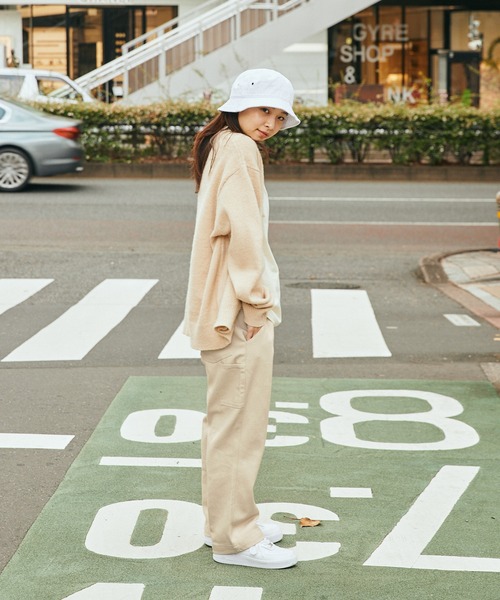 SPOC STORE(スポックストア)の「【SPOC STORE】 サイドポケットカラーリングワイドストレートパンツ(チノパンツ・レディース・レッド/グリーン/アイボリー/チャコール/イエロー/オフホワイト/ミント・S/M/L)」の15枚目の写真