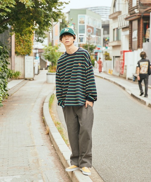 SPOC STORE(スポックストア)の「【SPOC STORE】 サイドポケットカラーリングワイドストレートパンツ(チノパンツ・レディース・レッド/グリーン/アイボリー/チャコール/イエロー/オフホワイト/ミント・S/M/L)」の20枚目の写真